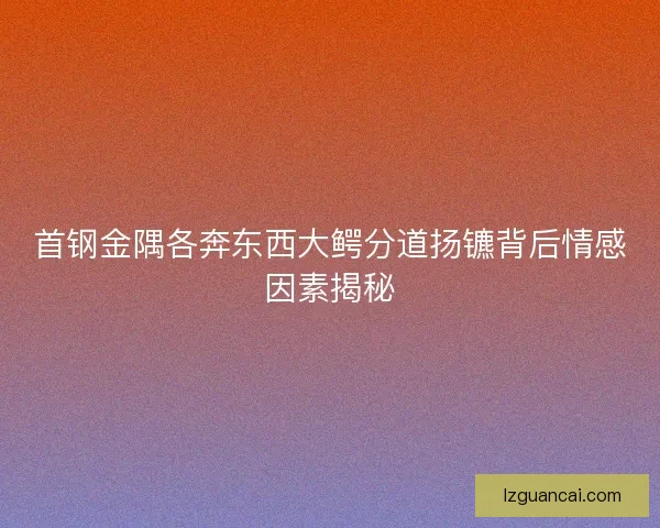 首钢金隅各奔东西大鳄分道扬镳背后情感因素揭秘